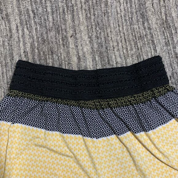 No Brand Women Small Multicolored Knit Palazzo Wide Legs Pants Butter‎ Yellow - Picture 2 of 6